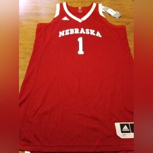 Adidas Womens L Crazy Explosive Nebraska 1 Basketball Jersey Salesman Sample NWT